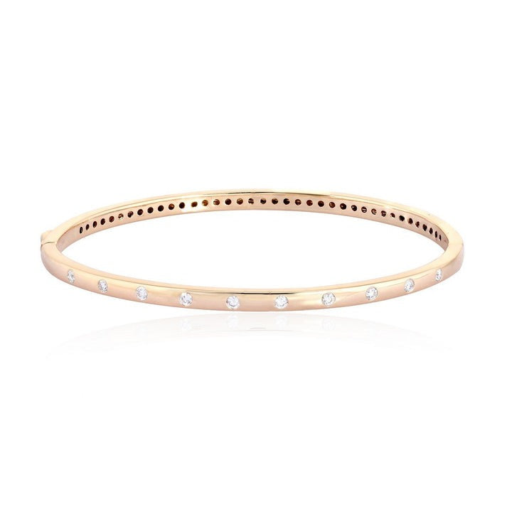 Diamond Enchantment Bangle Bracelet in 14K Yellow Gold