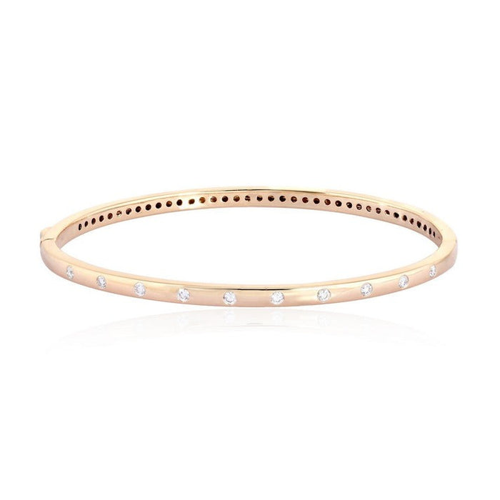 Diamond Enchantment Bangle Bracelet in 14K Yellow Gold