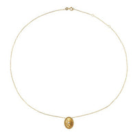 Sunburst Diamond Pendant Necklace in 14K Yellow Gold