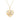 Star Moon Heart Shape 14K (or 18k upon request) Yellow Gold Pendant Necklace