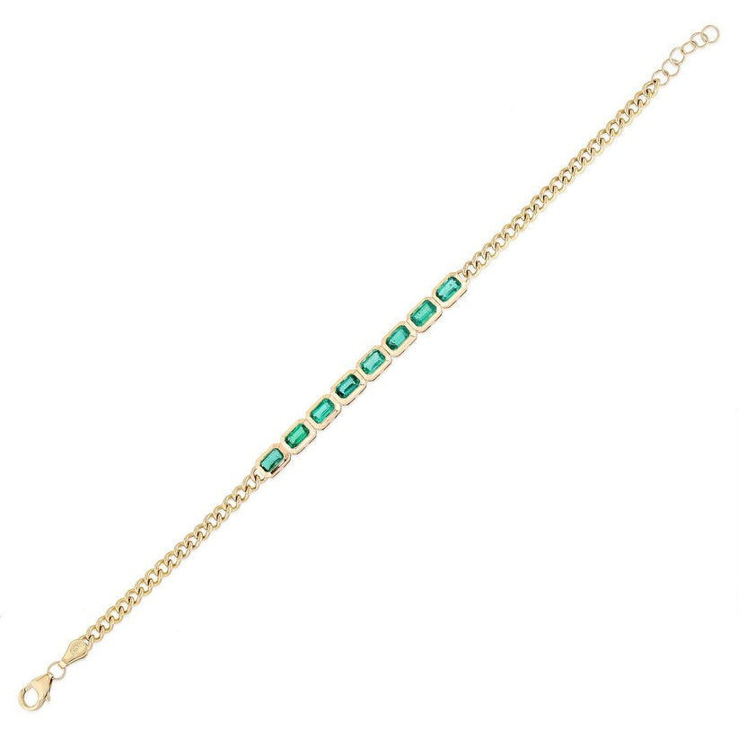 Imperial Link Diamond Bracelet in 14K Yellow Gold