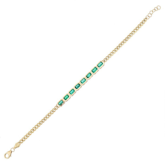 Imperial Link Diamond Bracelet in 14K Yellow Gold
