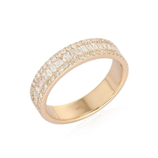 Celestial Baguette Diamond Eternity Ring in 14K Gold