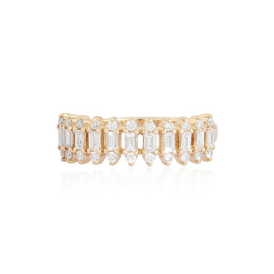 Baguette Diamond Eternity Ring in 14K Yellow Gold