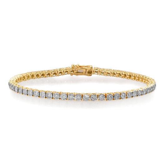 Spinel Radiance Tennis Bracelet in 14K Yellow Gold