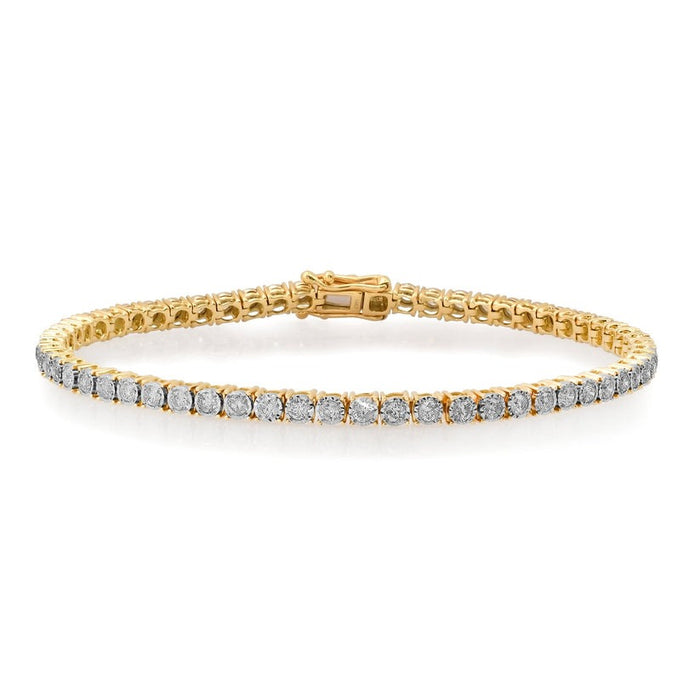 Spinel Radiance Tennis Bracelet in 14K Yellow Gold