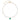 Heart Shape Gemstone 14K (or 18k upon request) Yellow Gold Station Necklace