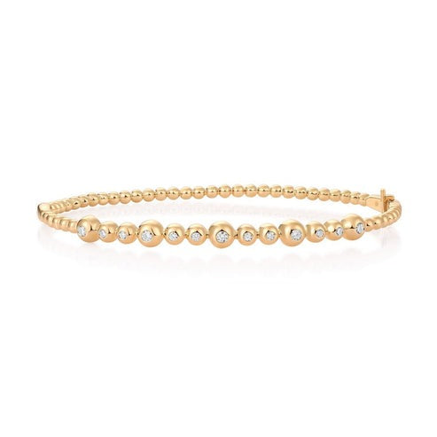 Celestial Beads Diamond Dot Bracelet in 14K Yellow Gold