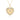 Heart Shape 14K (or 18k upon request) Yellow Gold Diamond Pendant Necklace