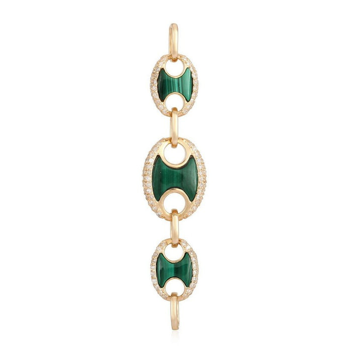 Ocean Mist Diamond Link Bracelet in 14K Yellow Gold