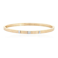 Chic Horizon Bangle Bracelet in 14K Yellow Gold