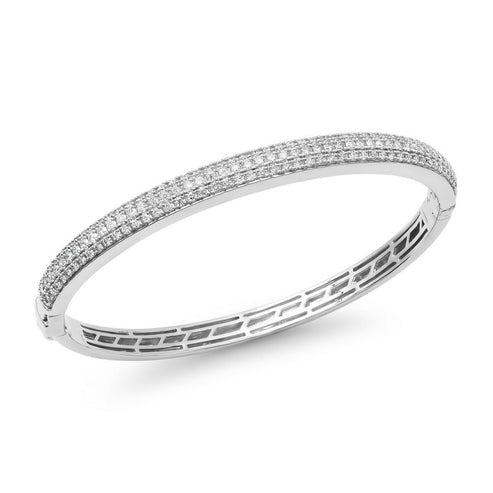 Golden Radiance 14K Diamond Tennis Bracelet
