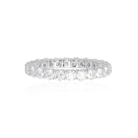 Brilliant Cut Diamonds Full Eternity Ring in 18K White Gold