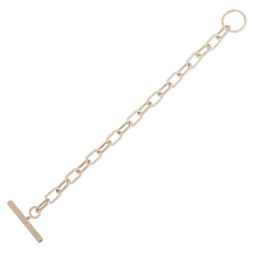 Pure Luster Link Band Bracelet in 14K Yellow Gold