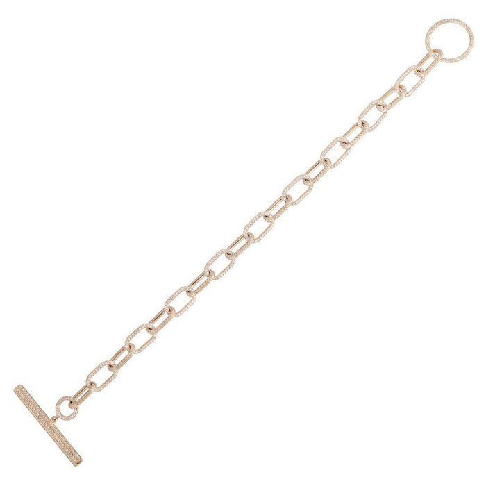 Pure Luster Link Band Bracelet in 14K Yellow Gold