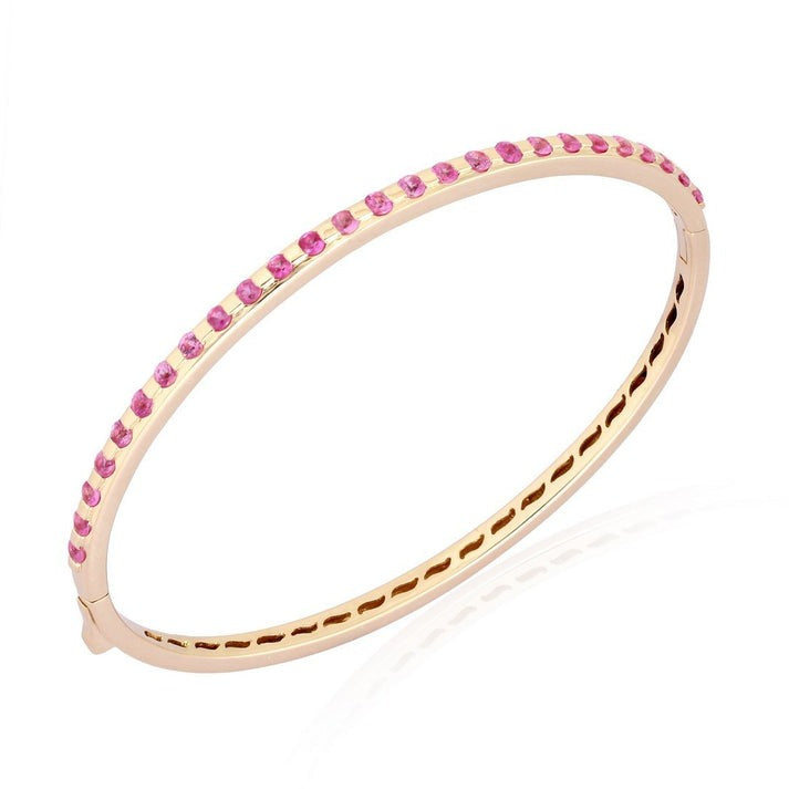 Radiant Elegance Bangle Bracelet in 14K Yellow Gold