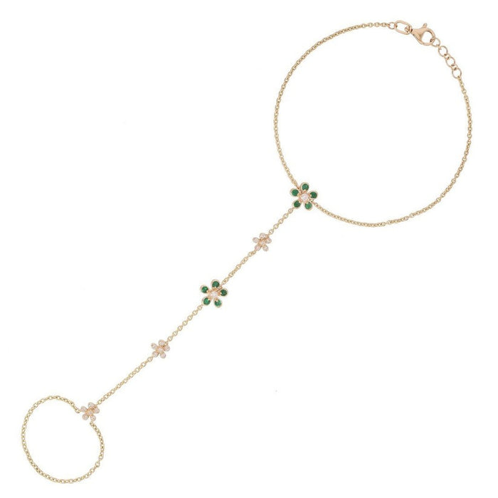 Evening Shine Link Diamond Bracelet in 14K Yellow Gold