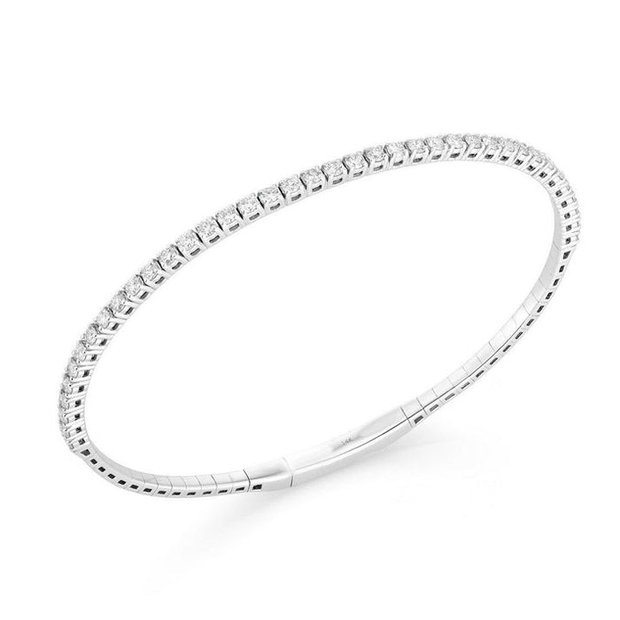 Vibe Bangle Celestial Bracelet in 14K White Gold