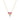 Gold Heart Necklace with Multi-Color Stones