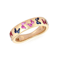 Ruby Illumina Diamond Eternity Ring in 14K Yellow Gold