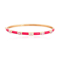 Harmony Diamond Bangle in 14K Yellow Gold