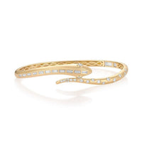 Luxe Diamond Bangle Bracelet in 14K Yellow Gold