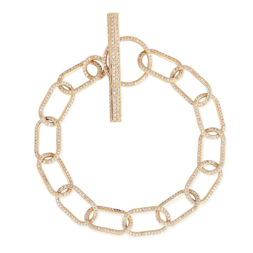 Dreamshine Diamond Link Bracelet in 14K Yellow Gold