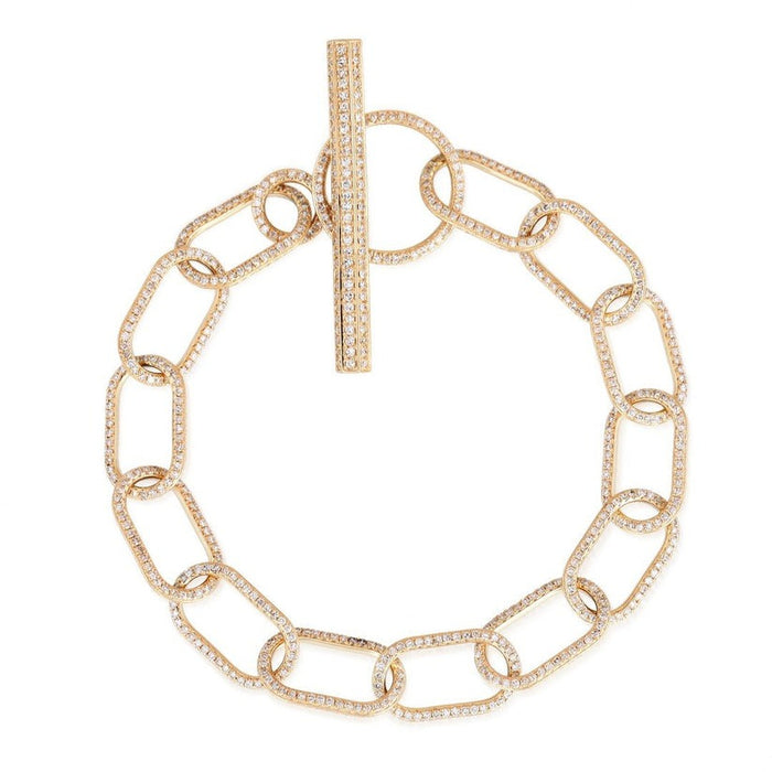 Dreamshine Diamond Link Bracelet in 14K Yellow Gold