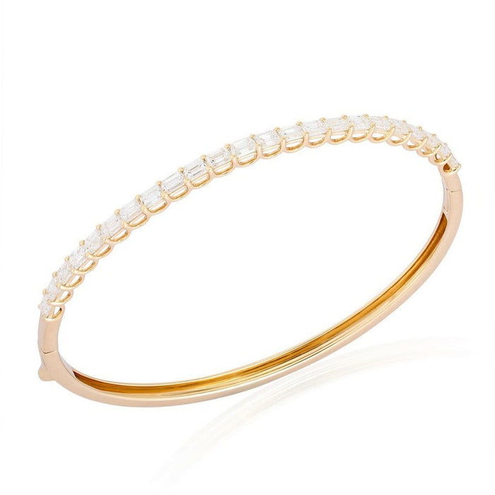 Bare Radiance Diamond Bangle Bracelet in 14K Yellow Gold