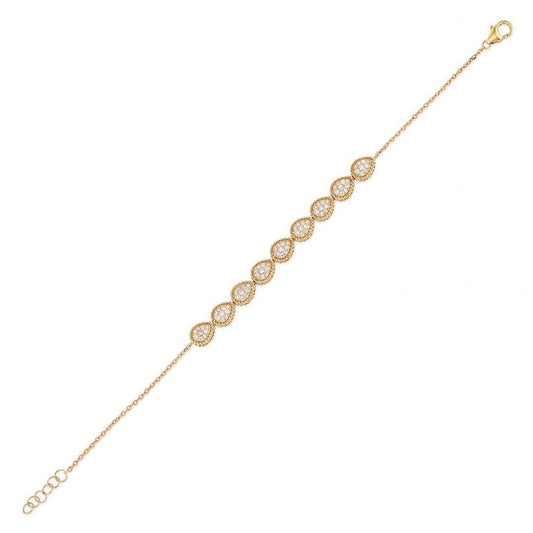 Noble Vintage Charm Bracelet in 14K Yellow Gold