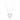 Cushion Cut 14K White Gold Open Heart Diamond Necklace