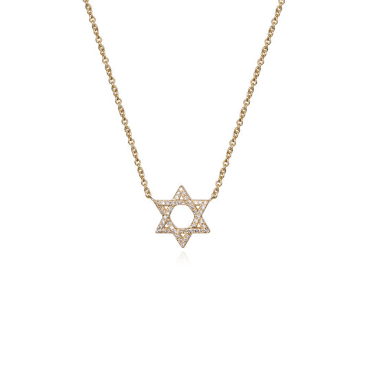 Featuring Diamond 14K Star of David Pendant Necklace