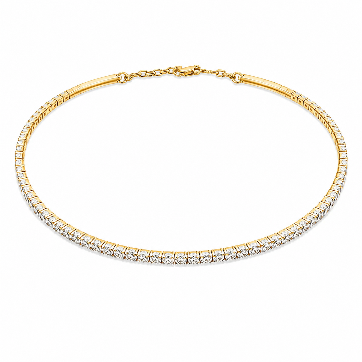Adorna Classic Diamond Choker in 14K Yellow Gold