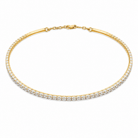 Adorna Classic Diamond Choker in 14K Yellow Gold