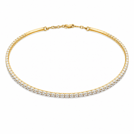 Adorna Classic Diamond Choker in 14K Yellow Gold