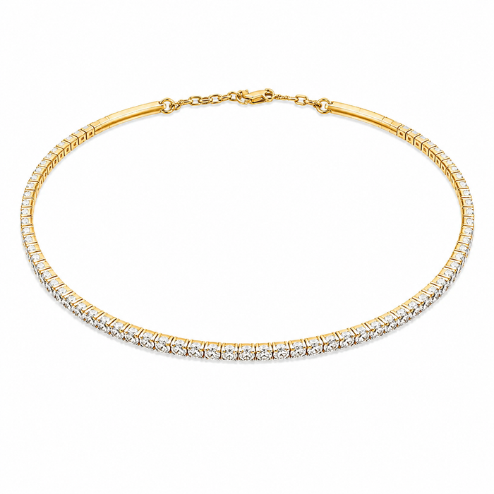 Adorna Classic Diamond Choker in 14K Yellow Gold