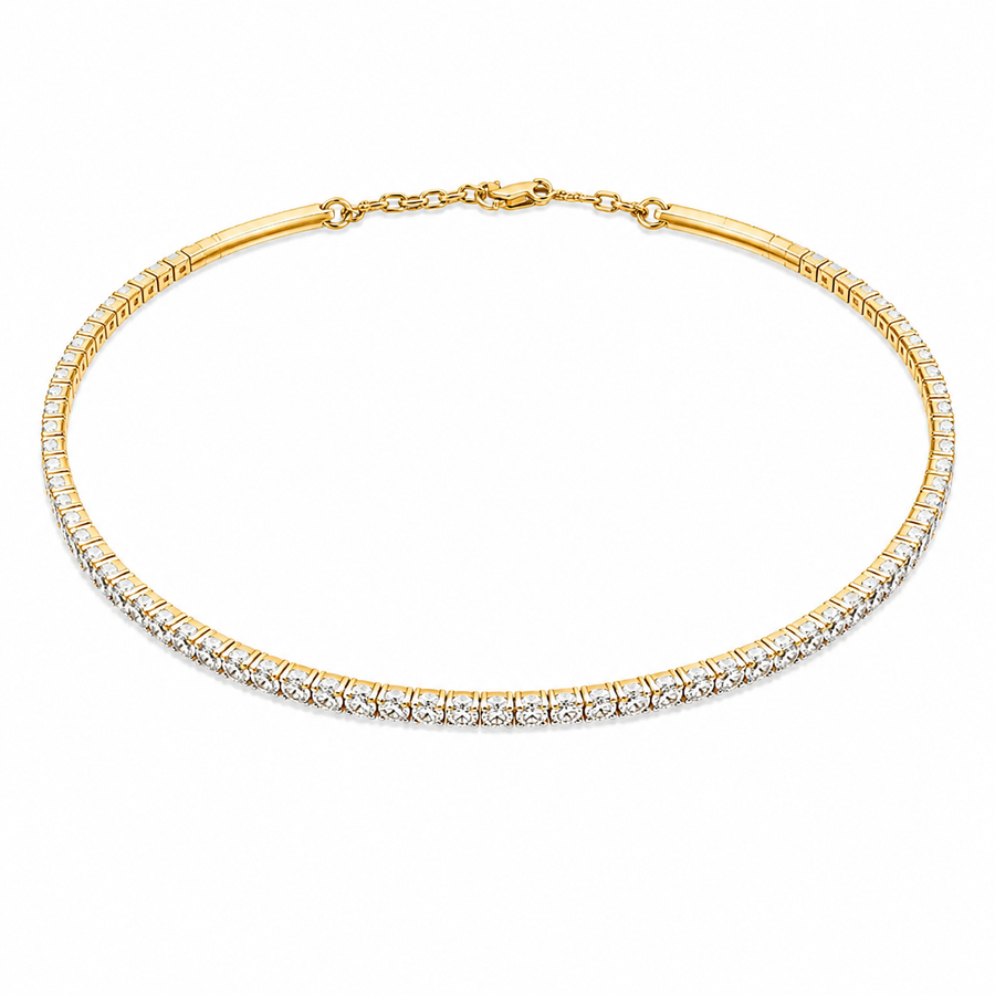 Adorna Classic Diamond Choker in 14K Yellow Gold