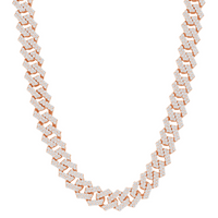 Pave Diamond Cuban Link Bracelet in 18K Gold