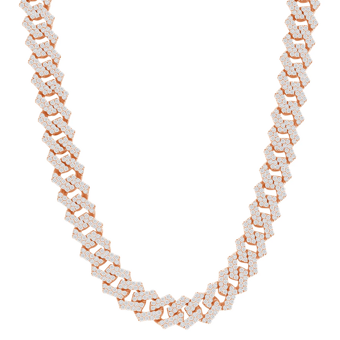 Pave Diamond Cuban Link Bracelet in 18K Gold