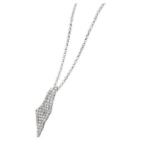 Pavé Israel Map Diamond Necklace