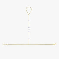 Starlight Connection Hand Chain in 14K Gold