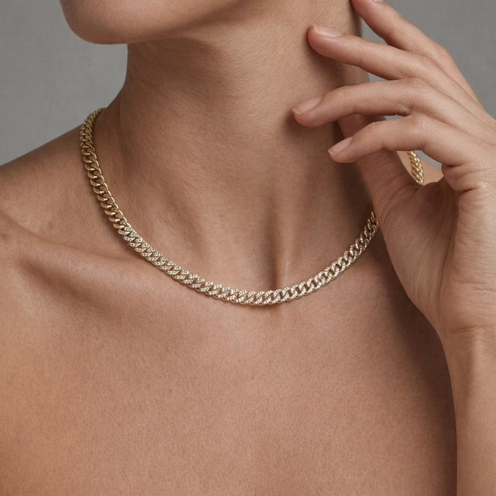 Diamond Legacy Link Necklace in 14K Yellow Gold