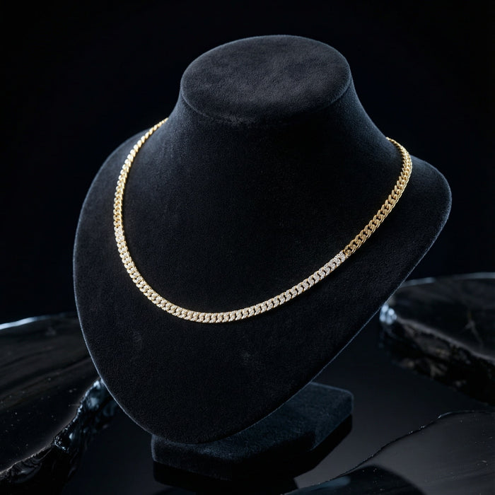 Diamond Legacy Link Necklace in 14K Yellow Gold