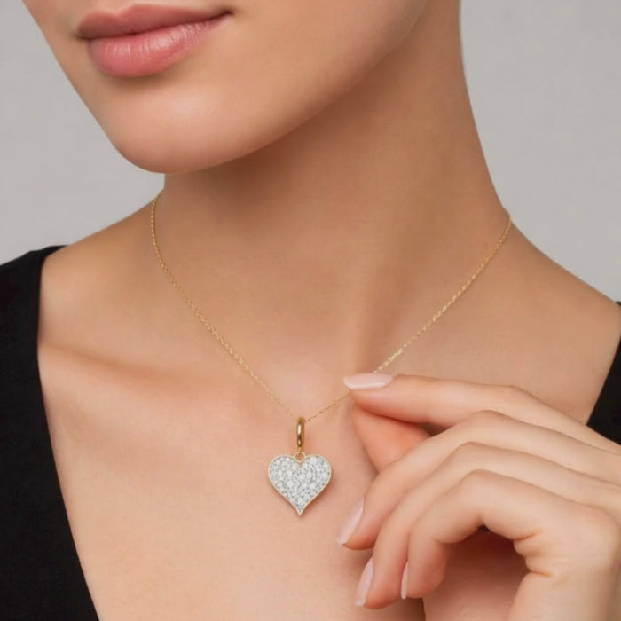 Minimal Pink Sapphire Pendant Necklace in 14K Yellow Gold