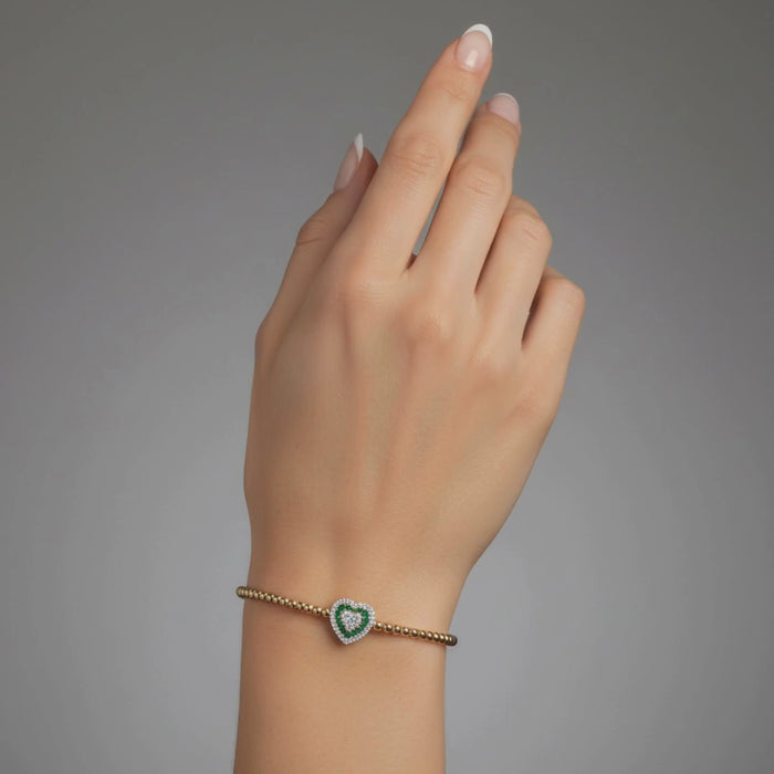 37 Diamond Blue Sapphire 14K (or 18k upon request) Yellow Gold Bangle Bracelet