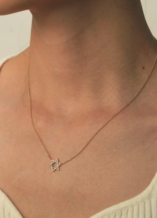 Featuring Diamond 14K Star of David Pendant Necklace