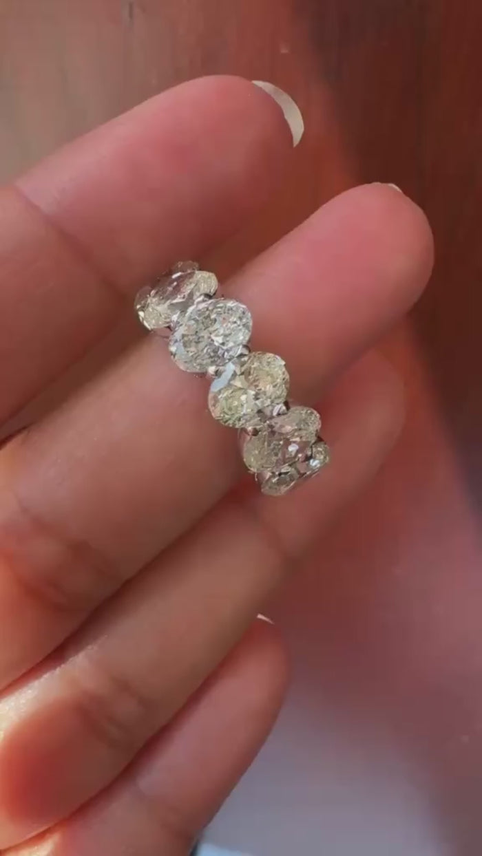 Luxury 18K White Gold Natural Diamond Ring